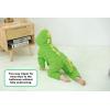 imageLOLANTA Boys Girls Dinosaur Shark Costume Flannel Jumpsuits Soft Animal One Piece for Kids Holiday BirthdayDark Green