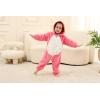 imageLOLANTA Boys Girls Dinosaur Shark Costume Flannel Jumpsuits Soft Animal One Piece for Kids Holiday BirthdayRose Red