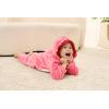 imageLOLANTA Boys Girls Dinosaur Shark Costume Flannel Jumpsuits Soft Animal One Piece for Kids Holiday BirthdayRose Red
