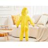 imageLOLANTA Boys Girls Dinosaur Shark Costume Flannel Jumpsuits Soft Animal One Piece for Kids Holiday BirthdayYellow