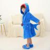imageLOLANTA Boys Girls Hooded Bathrobe Soft Animal Plush Robe Kids Sleepwear Dressing Gown Gift 28 YearsBlue