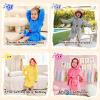 imageLOLANTA Boys Girls Hooded Bathrobe Soft Animal Plush Robe Kids Sleepwear Dressing Gown Gift 28 YearsGrey Shark