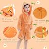 imageLOLANTA Boys Girls Hooded Bathrobe Soft Animal Plush Robe Kids Sleepwear Dressing Gown Gift 28 YearsOrange