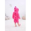 imageLOLANTA Boys Girls Hooded Bathrobe Soft Animal Plush Robe Kids Sleepwear Dressing Gown Gift 28 YearsRosered