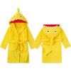 imageLOLANTA Boys Girls Hooded Bathrobe Soft Animal Plush Robe Kids Sleepwear Dressing Gown Gift 28 YearsYellow