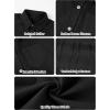 imageLOLANTA Boys Linen Shirt Short Sleeve Guayabera Shirts Button Down Textured Summer Outfits Beach Tops with One PocketBlack