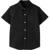 imageLOLANTA Boys Linen Shirt Short Sleeve Guayabera Shirts Button Down Textured Summer Outfits Beach Tops with One PocketBlack