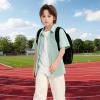 imageLOLANTA Boys Linen Shirt Short Sleeve Guayabera Shirts Button Down Textured Summer Outfits Beach Tops with One PocketGreen