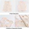 imageLOLANTA Boys Linen Suit 4 Piece Summer Gentleman Outfit Kids Dress Vest Shirt Shorts Set for Beach Wedding GraduationBeige