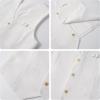 imageLOLANTA Boys Linen Suit 4 Piece Summer Gentleman Outfit Kids Dress Vest Shirt Shorts Set for Beach Wedding GraduationWhite