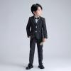 imageLOLANTA Boys Suit Wedding Ring Bearer Outfit Kids Suit Set Blazer Pants Bow Tie Dress Clothes Formal WearBlack