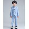imageLOLANTA Boys Suit Wedding Ring Bearer Outfit Kids Suit Set Blazer Pants Bow Tie Dress Clothes Formal WearBlue