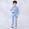 imageLOLANTA Boys Suit Wedding Ring Bearer Outfit Kids Suit Set Blazer Pants Bow Tie Dress Clothes Formal WearBlue