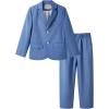 imageLOLANTA Boys Suit Wedding Ring Bearer Outfit Kids Suit Set Blazer Pants Bow Tie Dress Clothes Formal WearDeep Blue