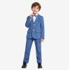 imageLOLANTA Boys Suit Wedding Ring Bearer Outfit Kids Suit Set Blazer Pants Bow Tie Dress Clothes Formal WearDeep Blue