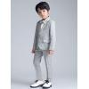 imageLOLANTA Boys Suit Wedding Ring Bearer Outfit Kids Suit Set Blazer Pants Bow Tie Dress Clothes Formal WearGrey