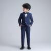 imageLOLANTA Boys Suit Wedding Ring Bearer Outfit Kids Suit Set Blazer Pants Bow Tie Dress Clothes Formal WearNavy