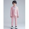 imageLOLANTA Boys Suit Wedding Ring Bearer Outfit Kids Suit Set Blazer Pants Bow Tie Dress Clothes Formal WearPink