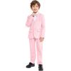 imageLOLANTA Boys Suit Wedding Ring Bearer Outfit Kids Suit Set Blazer Pants Bow Tie Dress Clothes Formal WearPink