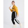 imageLOLANTA Girls 3 Piece Outfits Cropped Hoodie Tank Top Jogger Pants Set Hip Hop Jazz Street Dance Skateboarding ClothesYellow