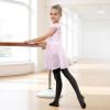 imageLOLANTA Girls Ballet Dance Tights Antislip Footed Super Soft Stockings for Kids Semi Opaque Elastic School Student PantyhoseBlack