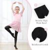 imageLOLANTA Girls Ballet Dance Tights Antislip Footed Super Soft Stockings for Kids Semi Opaque Elastic School Student PantyhoseBlack