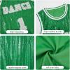 imageLOLANTA Girls Hip Hop Dance Clothes Kids Jersey Sequin Dress Long Tank Top Jazz Costume Cheerleading TShirtGreen