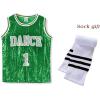imageLOLANTA Girls Hip Hop Dance Clothes Kids Jersey Sequin Dress Long Tank Top Jazz Costume Cheerleading TShirtGreen