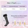 imageLOLANTA Girls Lace Knee High Socks 2 Pack Sheer Patterned Hollow Cute Ruffle School Stockings 59YearsBlack Heart Black Wheatear