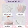 imageLOLANTA Girls Lace Knee High Socks 2 Pack Sheer Patterned Hollow Cute Ruffle School Stockings 59YearsWhite Heart White Flower