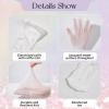 imageLOLANTA Girls Lace Knee High Socks 2 Pack Sheer Patterned Hollow Cute Ruffle School Stockings 59YearsWhite Wheatear White Bow