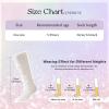 imageLOLANTA Girls Lace Knee High Socks 2 Pack Sheer Patterned Hollow Cute Ruffle School Stockings 59YearsWhite Wheatear White Bow
