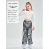 imageLOLANTA Girls Metallic Jogger Pants Shiny Jazz Street Hip Hop Dance Pants 716 Convertible Leg OpeningDark Gray