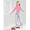 imageLOLANTA Girls Metallic Jogger Pants Shiny Jazz Street Hip Hop Dance Pants 716 Convertible Leg OpeningLaser Silver