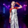imageLOLANTA Girls Metallic Shirts with Arm Sleeves Slim Fit Stretchy Shiny Jazz Hip Hop Dance Tops Raves Festivals CostumesRed