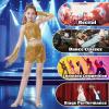 imageLOLANTA Girls Sequin Dance Outfit Crop Sequin Top Metallic Shorts with Tassel Arm Sleeves 513 Years Recital CostumesGold