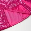 imageLOLANTA Girls Sequins Dance Clothes Dress 412 Yrs Sparkle Hip Hop Jazz Dance Outfit Sleeveless Top and ShortsFuchsia