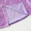 imageLOLANTA Girls Sequins Dance Clothes Dress 412 Yrs Sparkle Hip Hop Jazz Dance Outfit Sleeveless Top and ShortsLightpurple