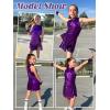 imageLOLANTA Girls Sequins Dance Clothes Dress 412 Yrs Sparkle Hip Hop Jazz Dance Outfit Sleeveless Top and ShortsPurple