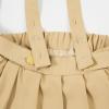 imageLOLANTA Girls Uniform Skirt Kids Suspender Tennis Skirt Pleated Skort Elastic Overall Dress with Removable Straps for SchoolKhaki