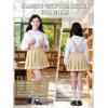 imageLOLANTA Girls Uniform Skirt Kids Suspender Tennis Skirt Pleated Skort Elastic Overall Dress with Removable Straps for SchoolKhaki