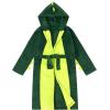 imageLOLANTA Kids Robe Boys Girls Dinosaur Plush Fleece Hooded Bathrobe with Belt Animal Soft SleepwearDark Green