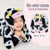 imageLOLANTA Kids Robe Boys Girls Hooded Fleece Sleepwear Animal Bathrobe Toddler Housecoat Christmas Gifts 28 YearsCow