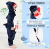 imageLOLANTA Unisex Baby Animal Costume Toddler Boys Girls Hooded Onesie Jumpsuit Halloween Shark Costume Shark 1824 MonthsShark