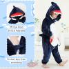 imageLOLANTA Unisex Baby Animal Costume Toddler Boys Girls Hooded Onesie Jumpsuit Halloween Shark Costume Shark 1824 MonthsShark