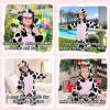 imageLOLANTA Unisex Baby Cow Costumes Toddler Boys Girls Hooded Jumpsuit Kid Halloween Christmas Birthday GiftsCow