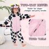 imageLOLANTA Unisex Baby Cow Costumes Toddler Boys Girls Hooded Jumpsuit Kid Halloween Christmas Birthday GiftsCow