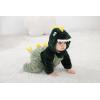 imageLOLANTA Unisex Baby Dinosaur Costume Fleece Hooded Animal Rompers One Piece SnowsuitGreen