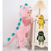 imageLOLANTA Unisex Baby Dinosaur Costume Fleece Hooded Animal Rompers One Piece SnowsuitPink