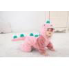 imageLOLANTA Unisex Baby Dinosaur Costume Fleece Hooded Animal Rompers One Piece SnowsuitPink
